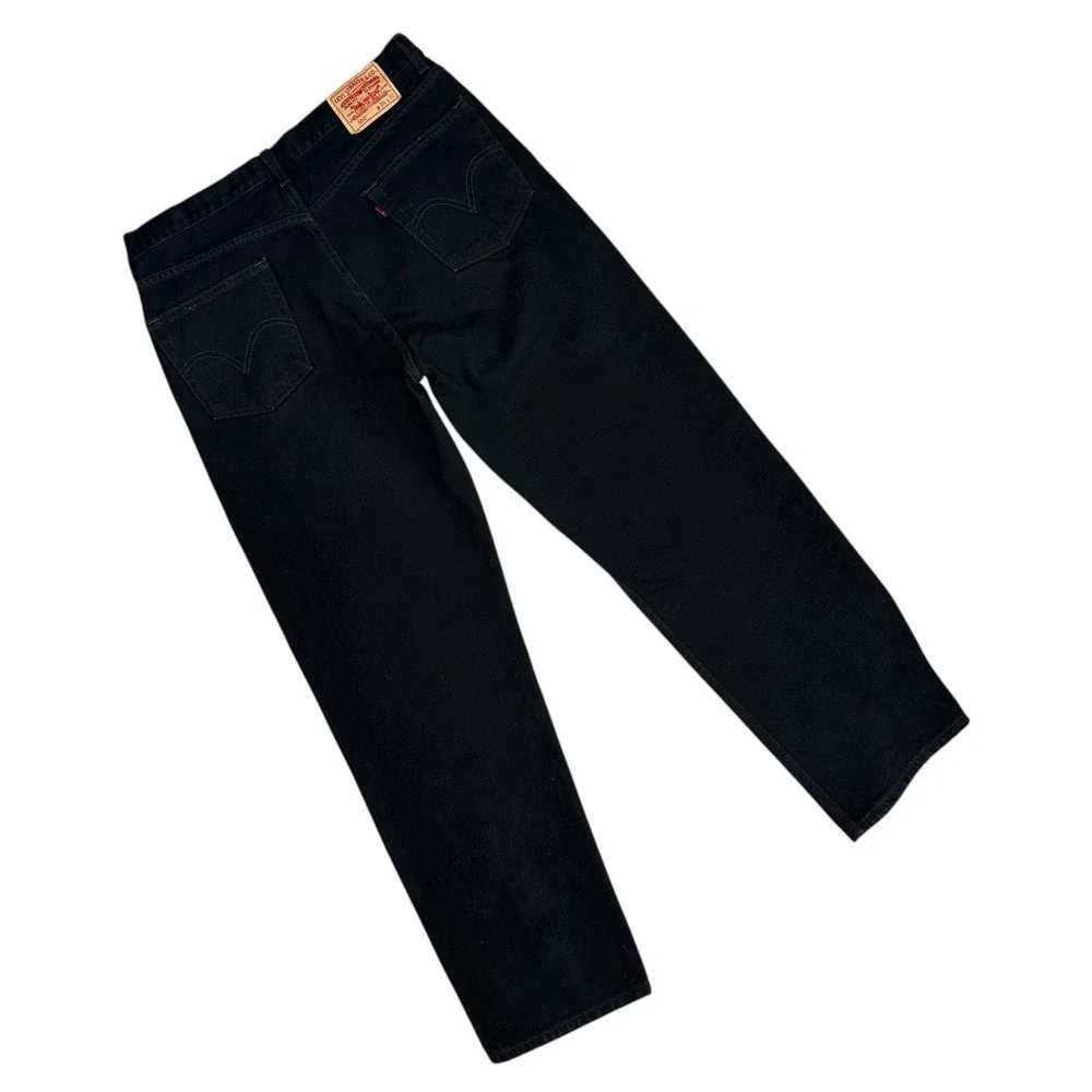 Vtg Levis 550 Jeans Mens 36x32 Black Y2K 2000s Relaxed Fit Straight Leg Denim